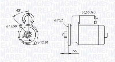 MAGNETI MARELLI 063521210260 -  Стартер
